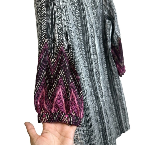 Garnet Hill‎ 100% Linen Boho Print Market Dress Relax Fit size XS - Picture 8 of 11